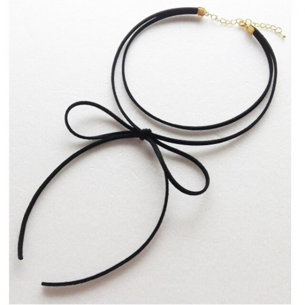 Ribbon choker black