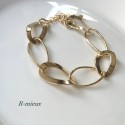 Gold chain bracelet